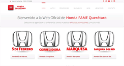 Desktop Screenshot of hondaqueretaro.com
