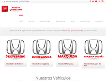 Tablet Screenshot of hondaqueretaro.com